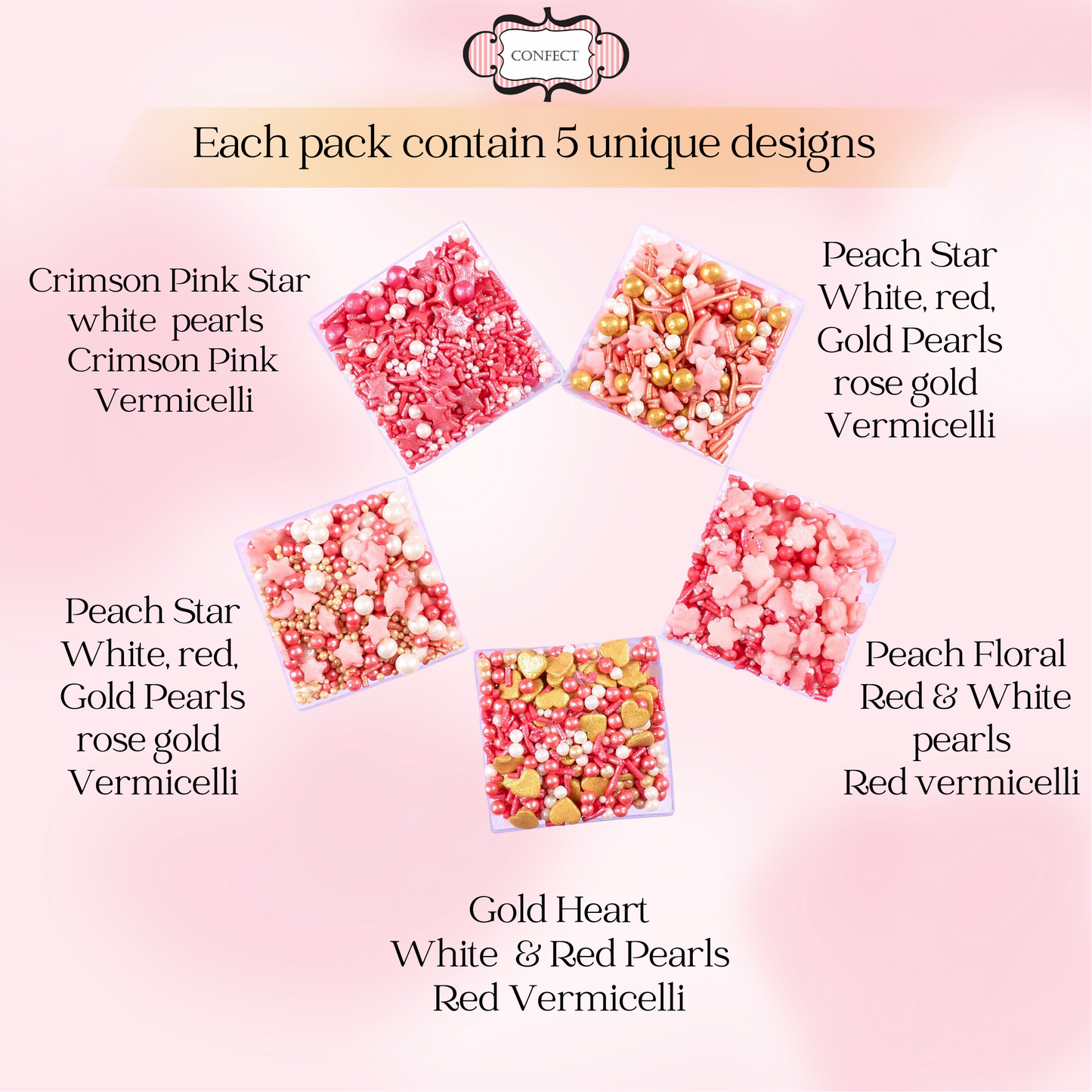 Valentine Sprinkles VS Multipack 13 - 100 gms