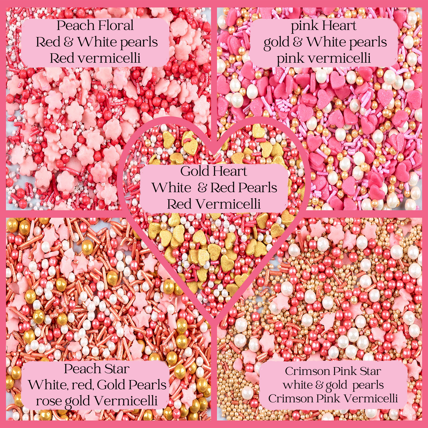 Valentine Sprinkles VS Multipack 13 - 100 gms