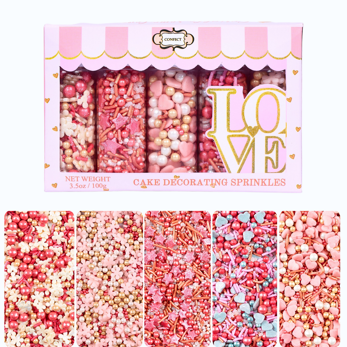 Valentine Sprinkles VS Multipack 15 - 100 gms