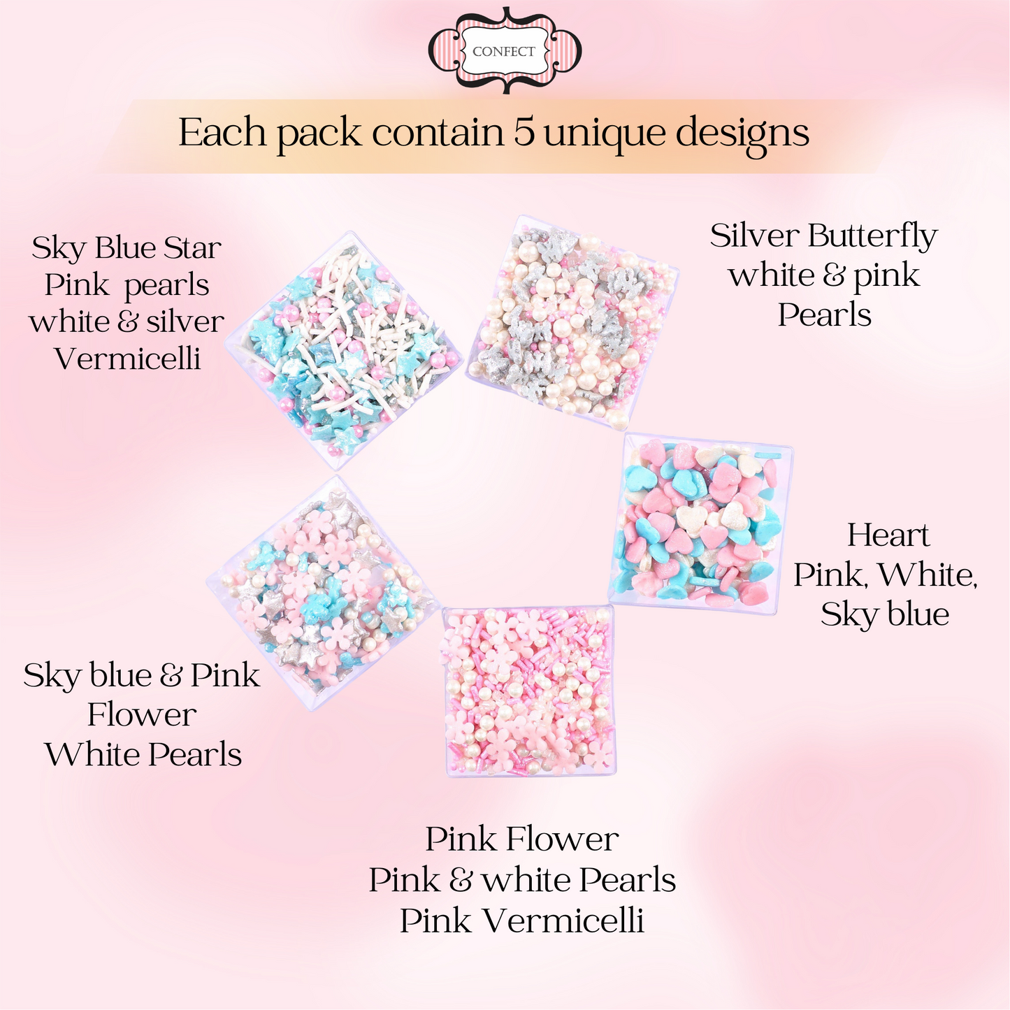 Valentine Sprinkles VS Multipack 17 - 100 gms