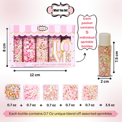 Valentine Sprinkles VS Multipack 18 - 100 gms