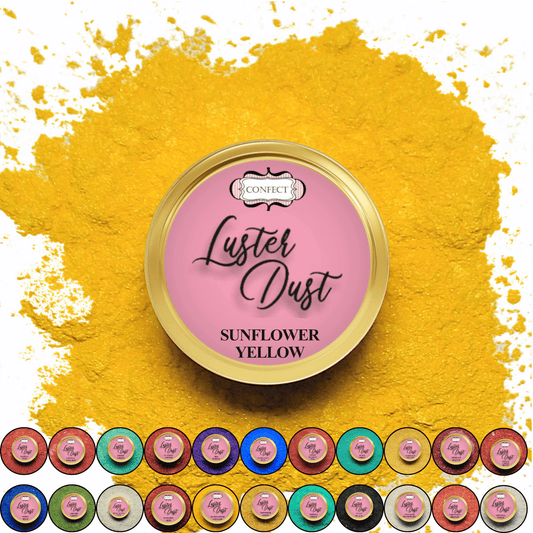 Confect Sunflower Yellow Edible Luster Dust 5 Gms