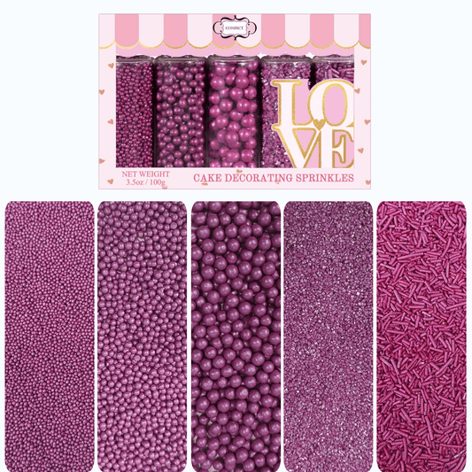 Confect Sprinkles for Cakes & Cupcakes Decoration | USP-3(Mauve)