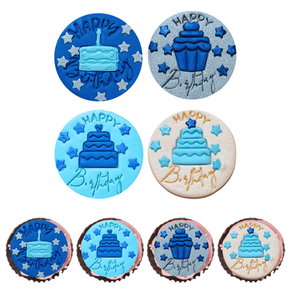 Confect Happy Birthday Toppers for Cakes & Cupcakes | Celebration Toppers - 100Gms (CT-01)