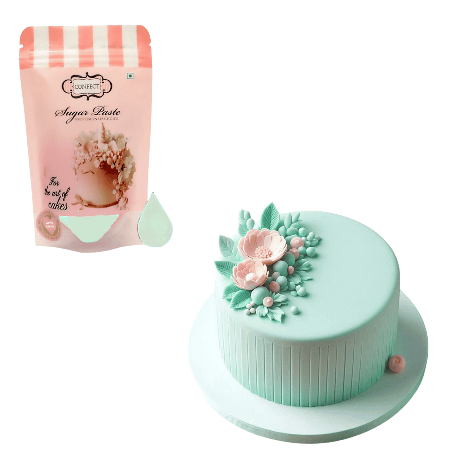 Confect Mint Green Sugarpaste 250 Gms