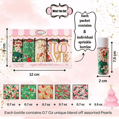 Christmas Sprinkles CH Multipack 25 100 gms