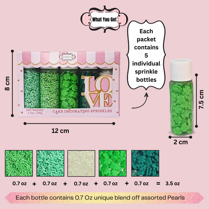 St. Patrick's Sprinkles PS Multipack 8 - 100 gms