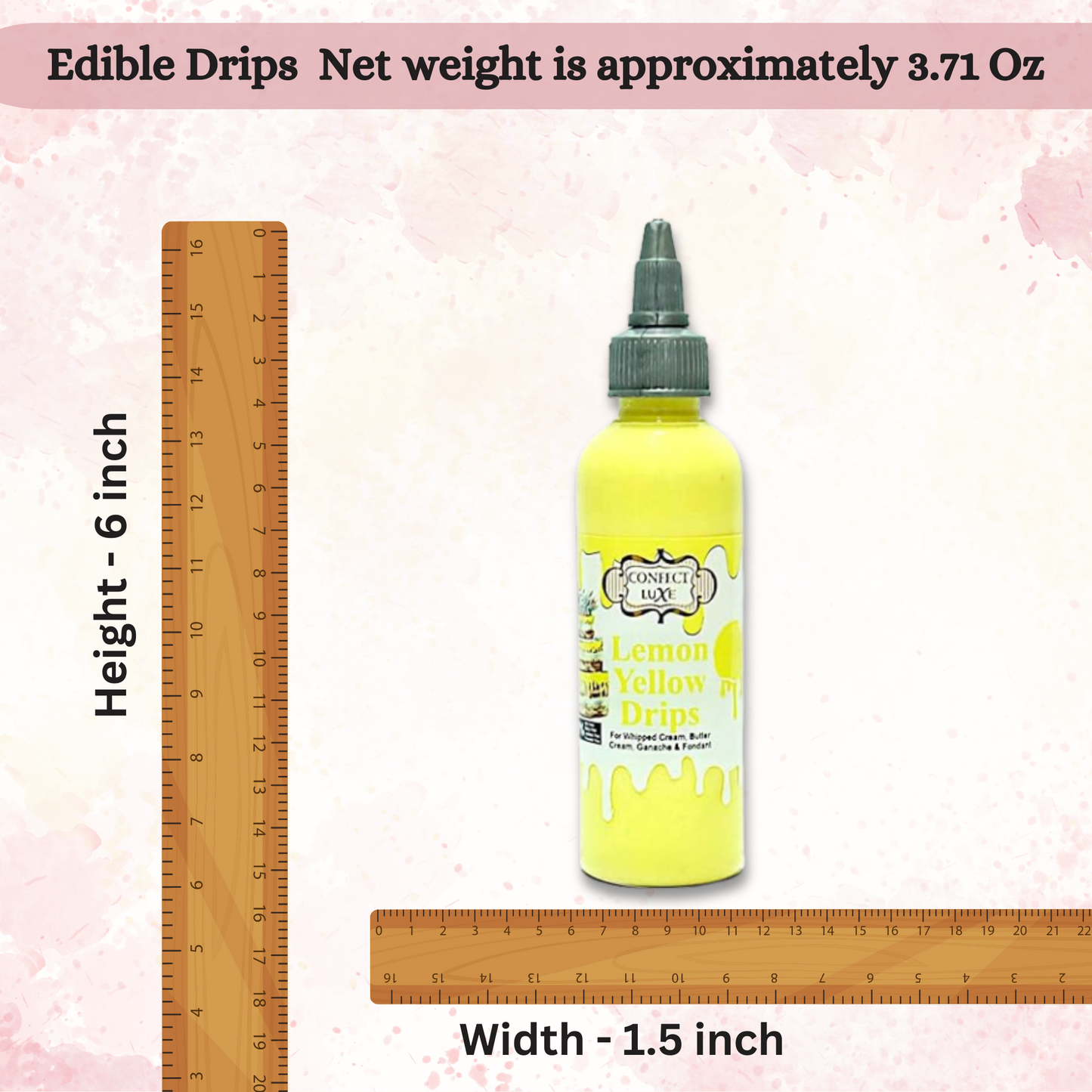 Confect Lemon Yellow Drips 110 Gms