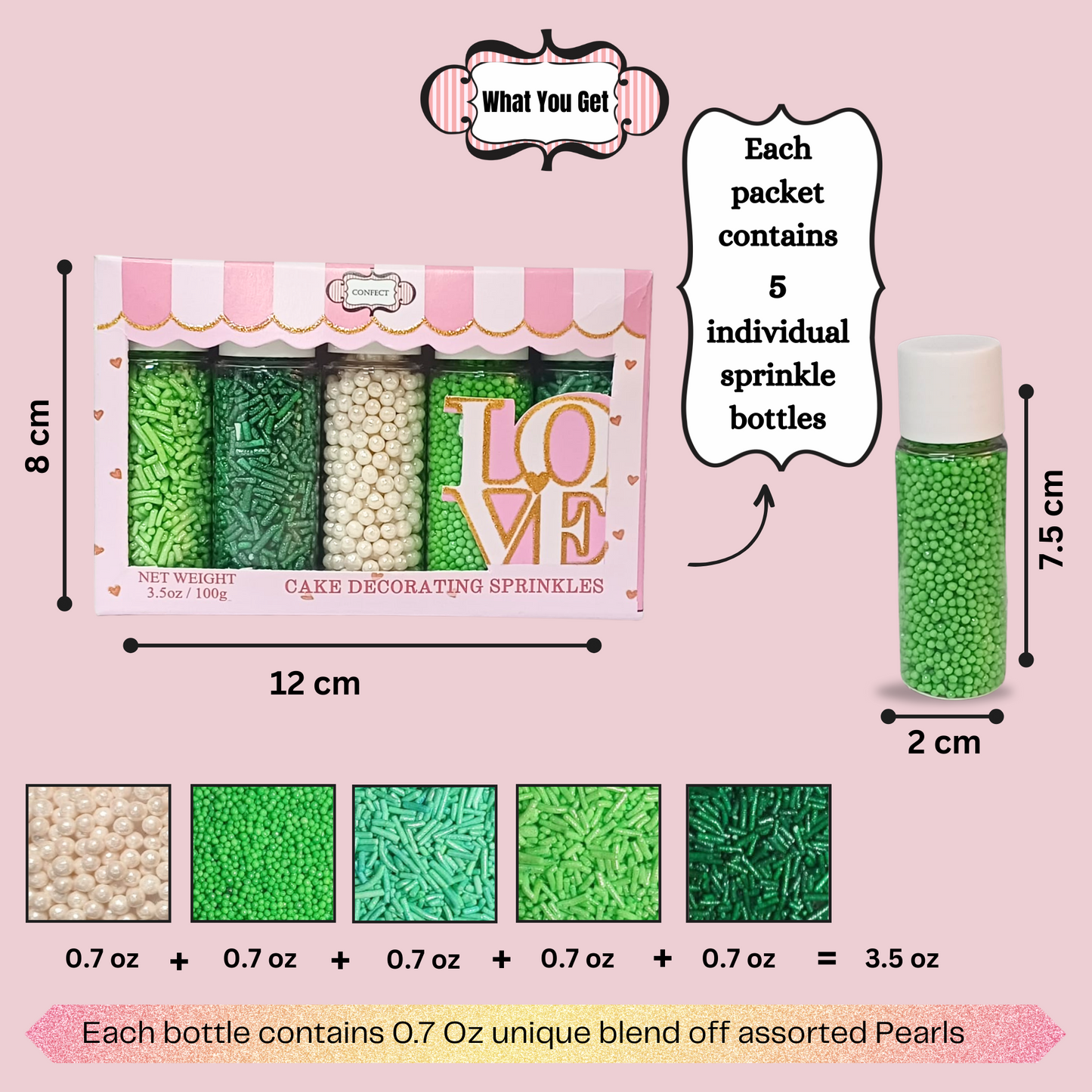 St. Patrick's Sprinkles PS Multipack 2 - 100 gms