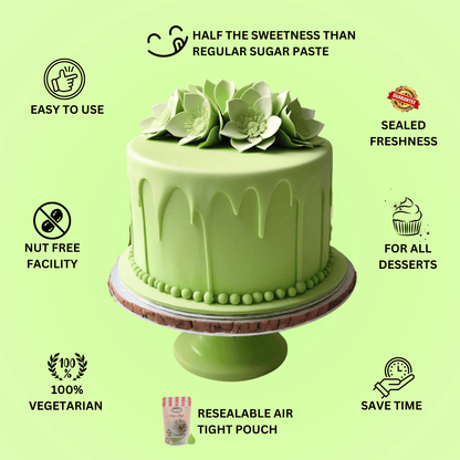 Confect Lime Green Sugarpaste 250 Gms