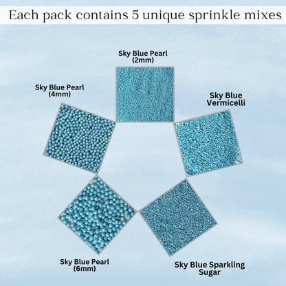 Confect Sprinkles for Cakes & Cupcakes Decoration | USP-6(Sky Blue)