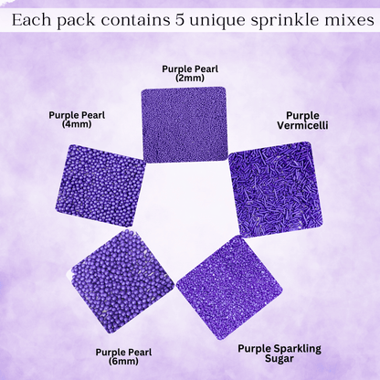 Confect Sprinkles for Cakes & Cupcakes Decoration | USP-1(Purple)