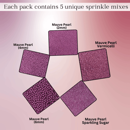 Confect Sprinkles for Cakes & Cupcakes Decoration | USP-3(Mauve)