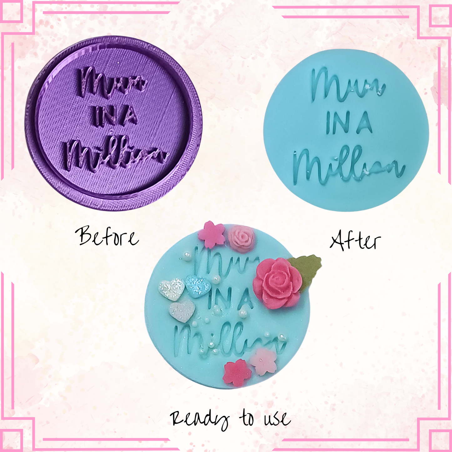 Confect Toppers Cutters | Celebration Topper Cutter | Cake & Cupcake Decorating (MDay-Cutters-04)