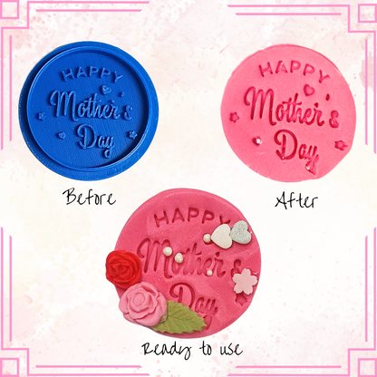 Confect Toppers Cutters | Best Mom Ever Topper Cutter | (MDay-Cutters-05)