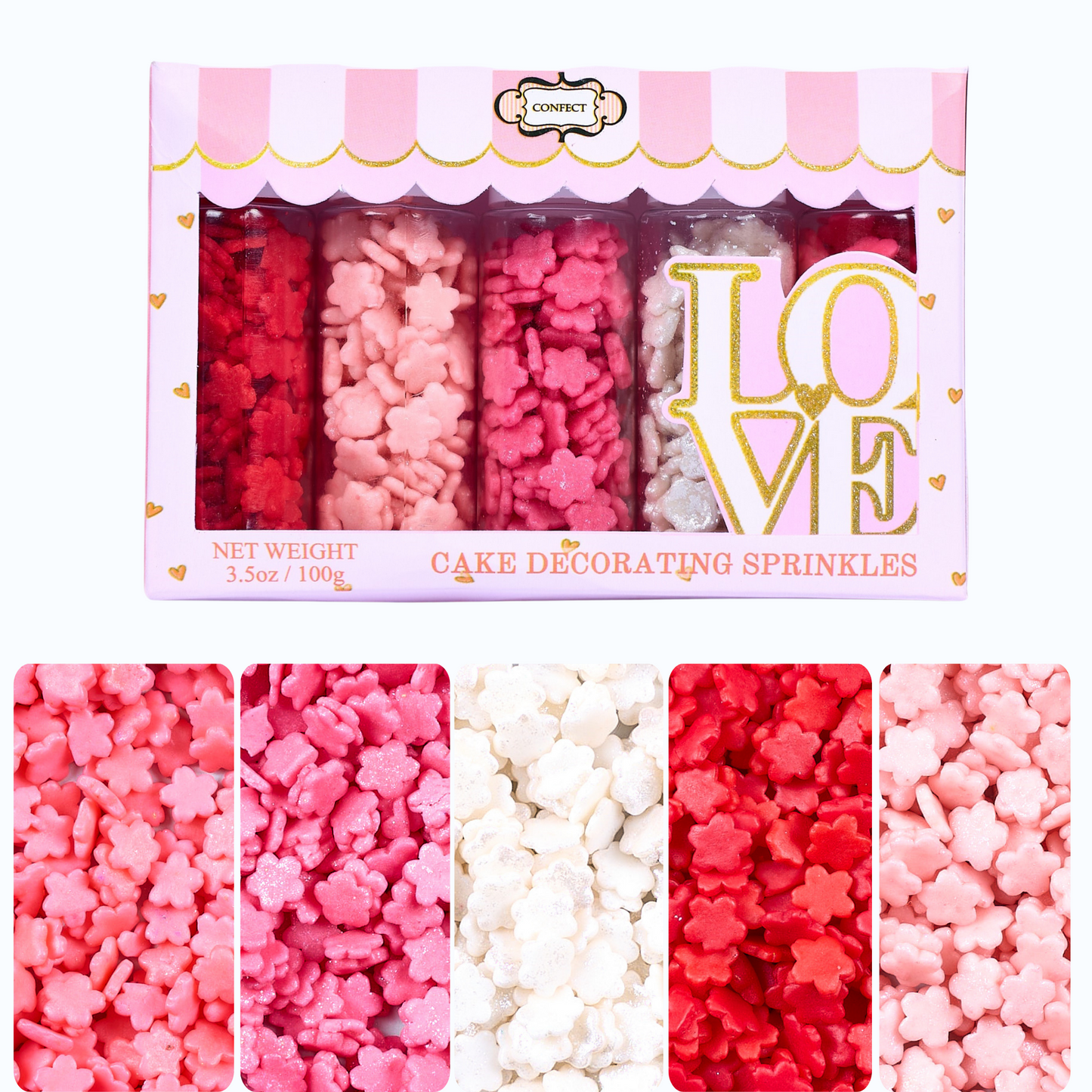 Valentine Sprinkles VS Multipack 06 - 100 gms