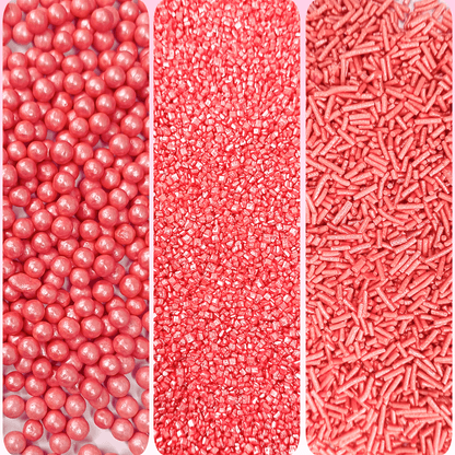 Confect Sprinkles for Cakes & Cupcakes Decoration | USP-5(Rose Pink)