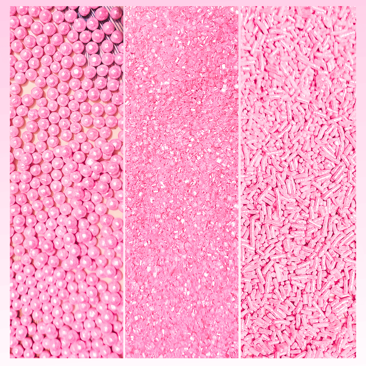 Confect Sprinkles for Cakes & Cupcakes Decoration | USP-2(Pink)