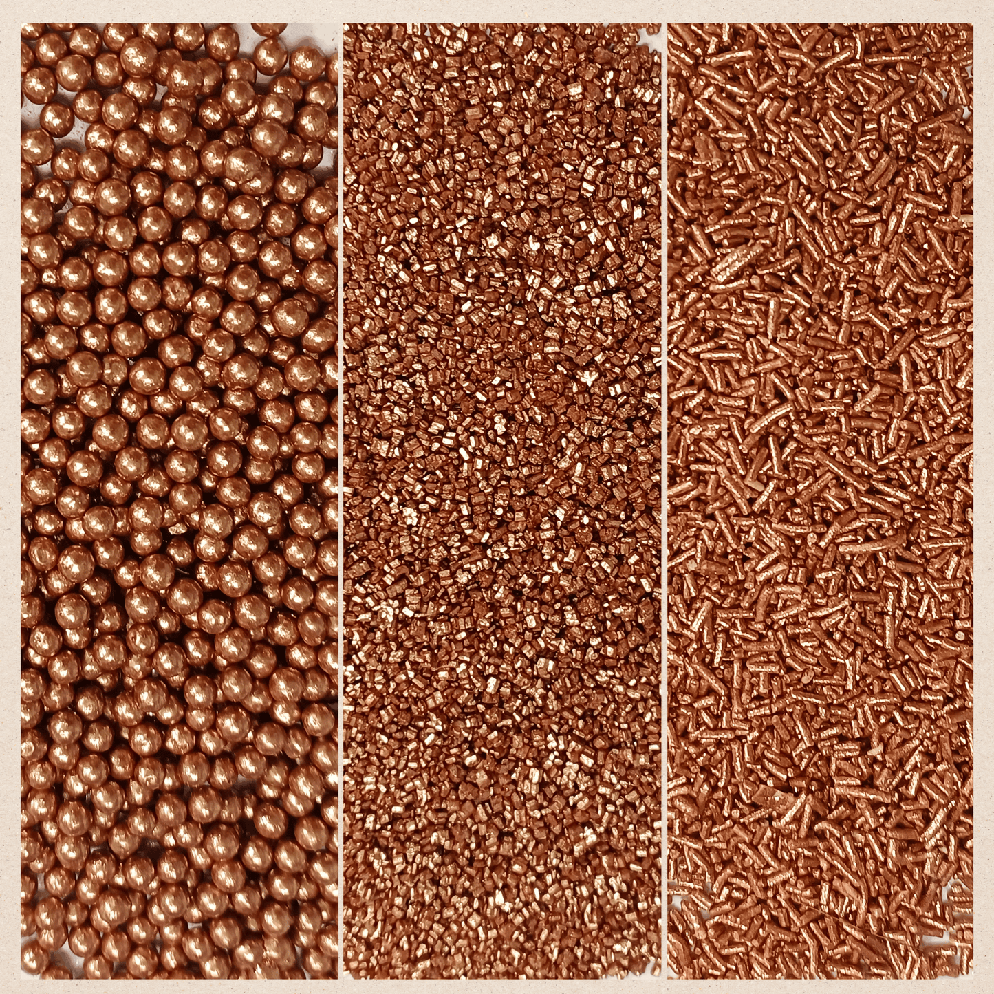 Confect Sprinkles for Cakes & Cupcakes Decoration | USP-16(Bronze)