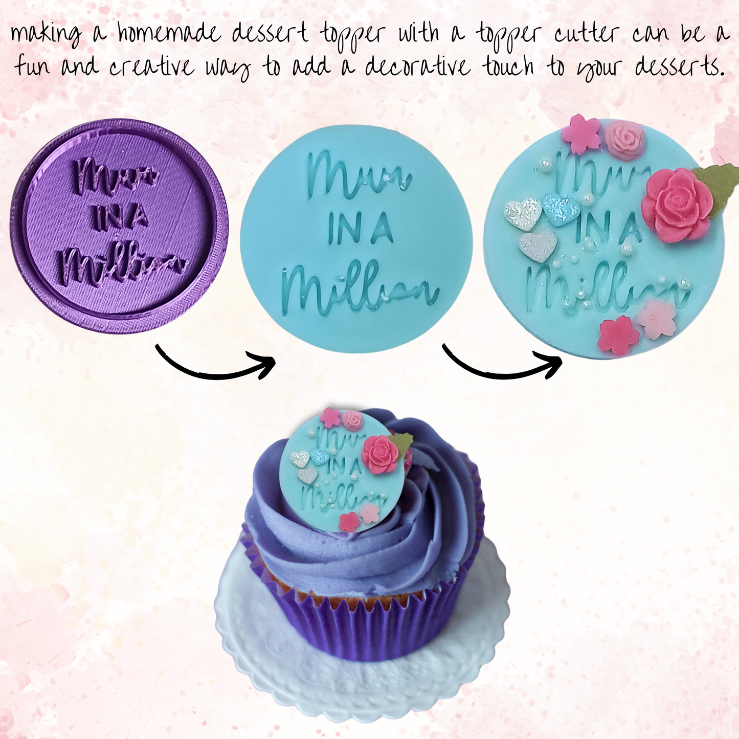 Confect Toppers Cutters | Celebration Topper Cutter | Cake & Cupcake Decorating (MDay-Cutters-04)