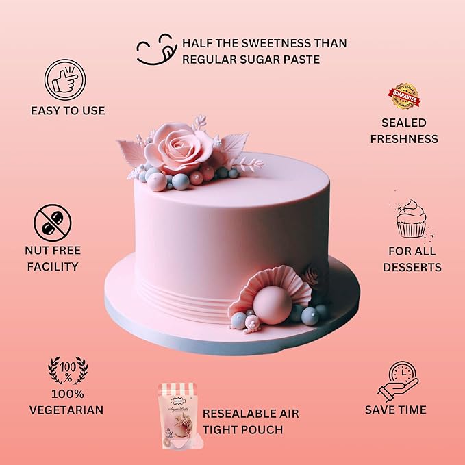 Confect Blush Pink Sugarpaste 250 Gms