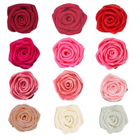 Confect Edible Rose Topper for Cake, Cupcake & Doughnut | Cake Topper ombre -5 - Pack of 12