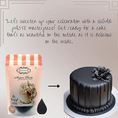 Confect Black Sugarpaste 250 Gms