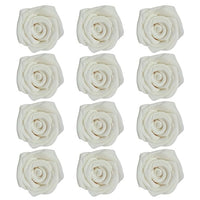 Confect Edible Rose Topper | Edible Rose for cake decorations | Edible Venison White Princess Roses - Pack of 12