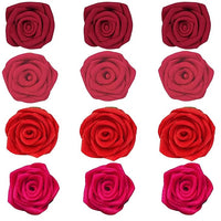 Confect Edible Rose Topper for Cake, Cupcake & Doughnut | Cake Topper ombre -2 - Pack of 12