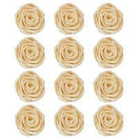 Confect Metallic Edible Luminescent Pearl Roses |Edible Metallic Sugar Flowers for Cake Decorating Pack Of 12