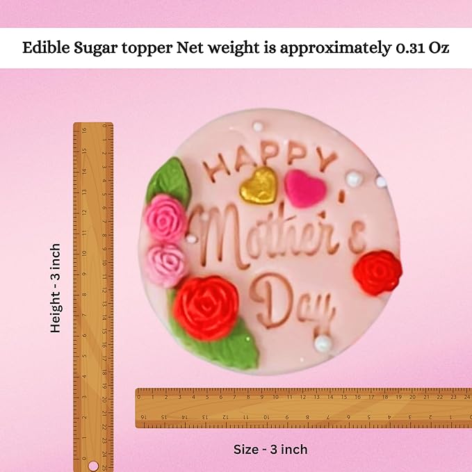 Confect Mother's Day Toppers for Cakes & Cupcakes | Edible Toppers | Mother's Day cupcake topper 04