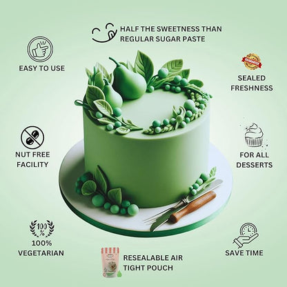 Confect Pea Green Sugarpaste 250 Gms