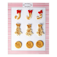 Confect Christmas Topper | Tree and Santa Gold Toppers Pack of 9