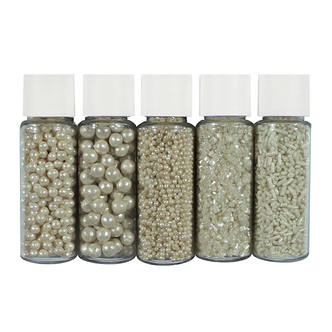 Confect Sprinkles for Cakes & Cupcakes Decoration | USP-21(Pearl)