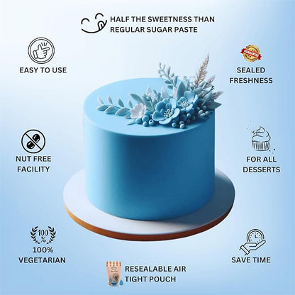 Confect Superhero Blue Sugarpaste 250 Gms