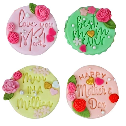 Confect Mother's Day Toppers for Cakes & Cupcakes | Edible Toppers | Mother's Day cupcake topper 04