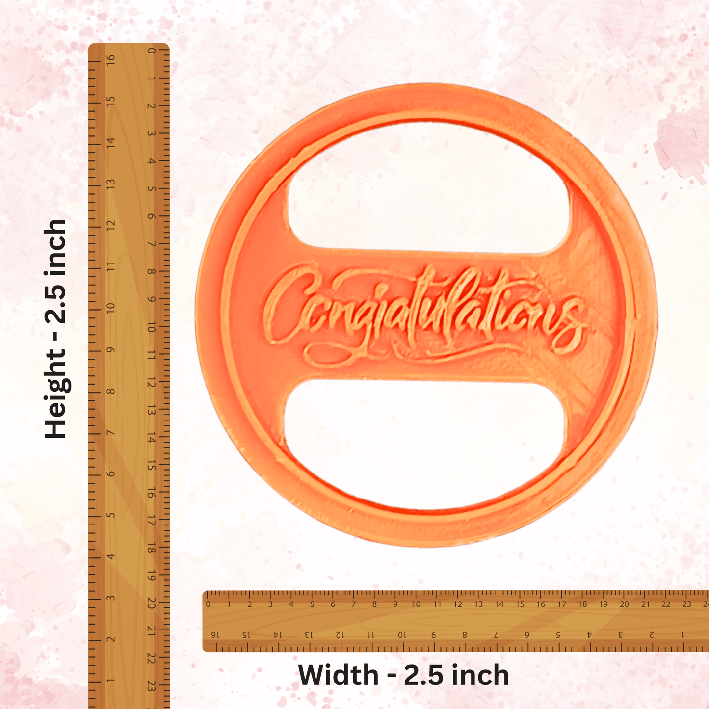 Confect Toppers Cutters | Celebration Topper Cutter | Cake & Cupcake Decorating Supplies (Congratulations)