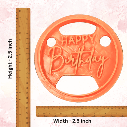 Confect Toppers Cutters | Congratulations Topper Cutter | Fondant Cutter | (Happy Birthday 02)