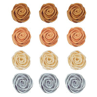 Confect Metallic Ombre Roses |Edible Metallic Sugar Flowers for Cake Decorating - Ombre-2  Pack Of 12