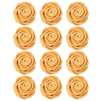 Confect Metallic Edible Gold Roses |Edible Metallic Sugar Flowers for Cake Decorating Pack Of 12