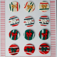 Confect Christmas Sprinkles | Bauble Green, Red and White Pack of 12