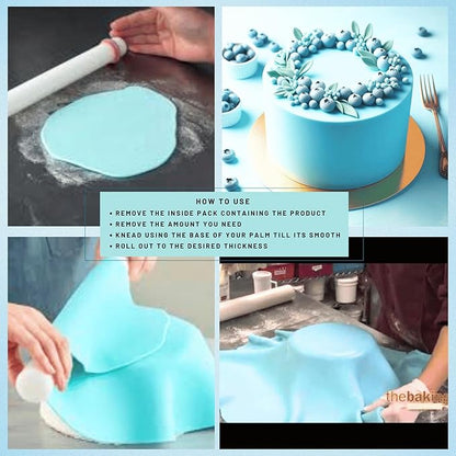 Confect Baby Blue Sugarpaste 250 Gms