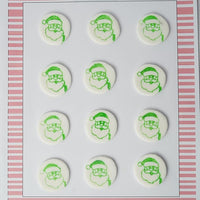 Confect Assorted Christmas Mix Santa Green Pack of 12