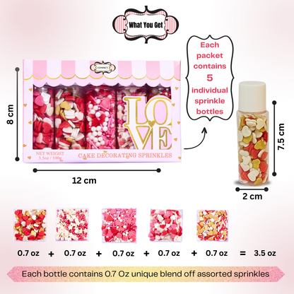 Valentine Sprinkles VS Multipack 08 - 100 gms