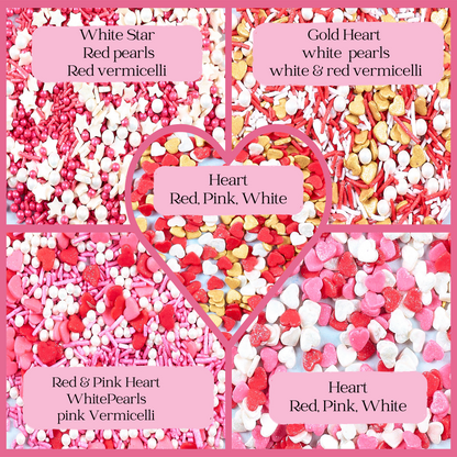 Valentine Sprinkles VS Multipack 08 - 100 gms