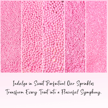 Confect Sprinkles for Cakes & Cupcakes Decoration | USP-2(Pink)