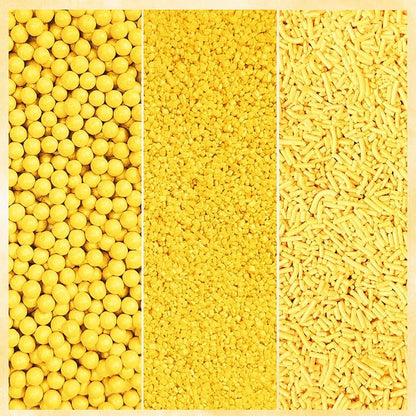 Confect Sprinkles for Cakes & Cupcakes Decoration | USP-14(Yellow)