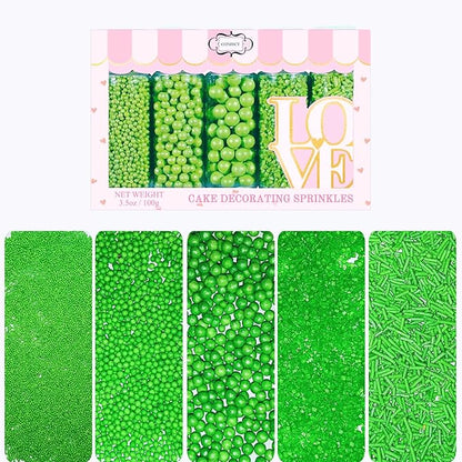 Confect Sprinkles for Cakes & Cupcakes Decoration | USP-21(Pea Green)