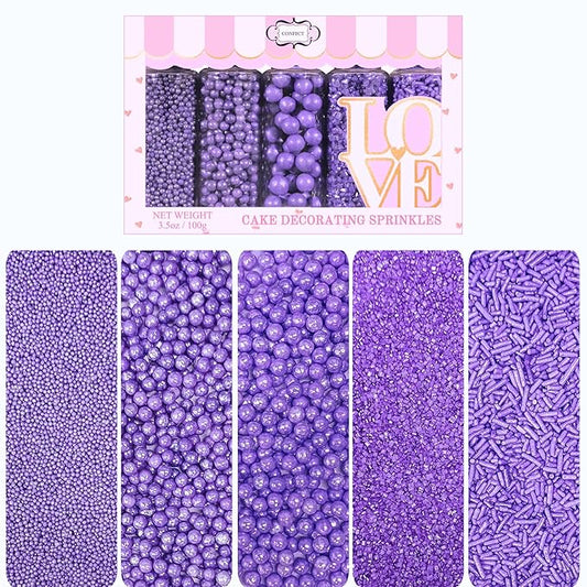 Confect Sprinkles for Cakes & Cupcakes Decoration | USP-20(Lavender)