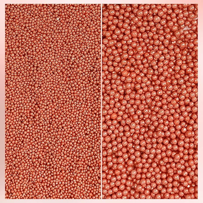 Confect Sprinkles for Cakes & Cupcakes Decoration | USP-22(Rose Gold)